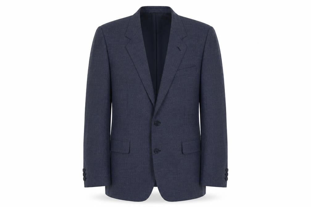 Collier Mens Blue Wool Jacket Suit Jacket Size M Regular