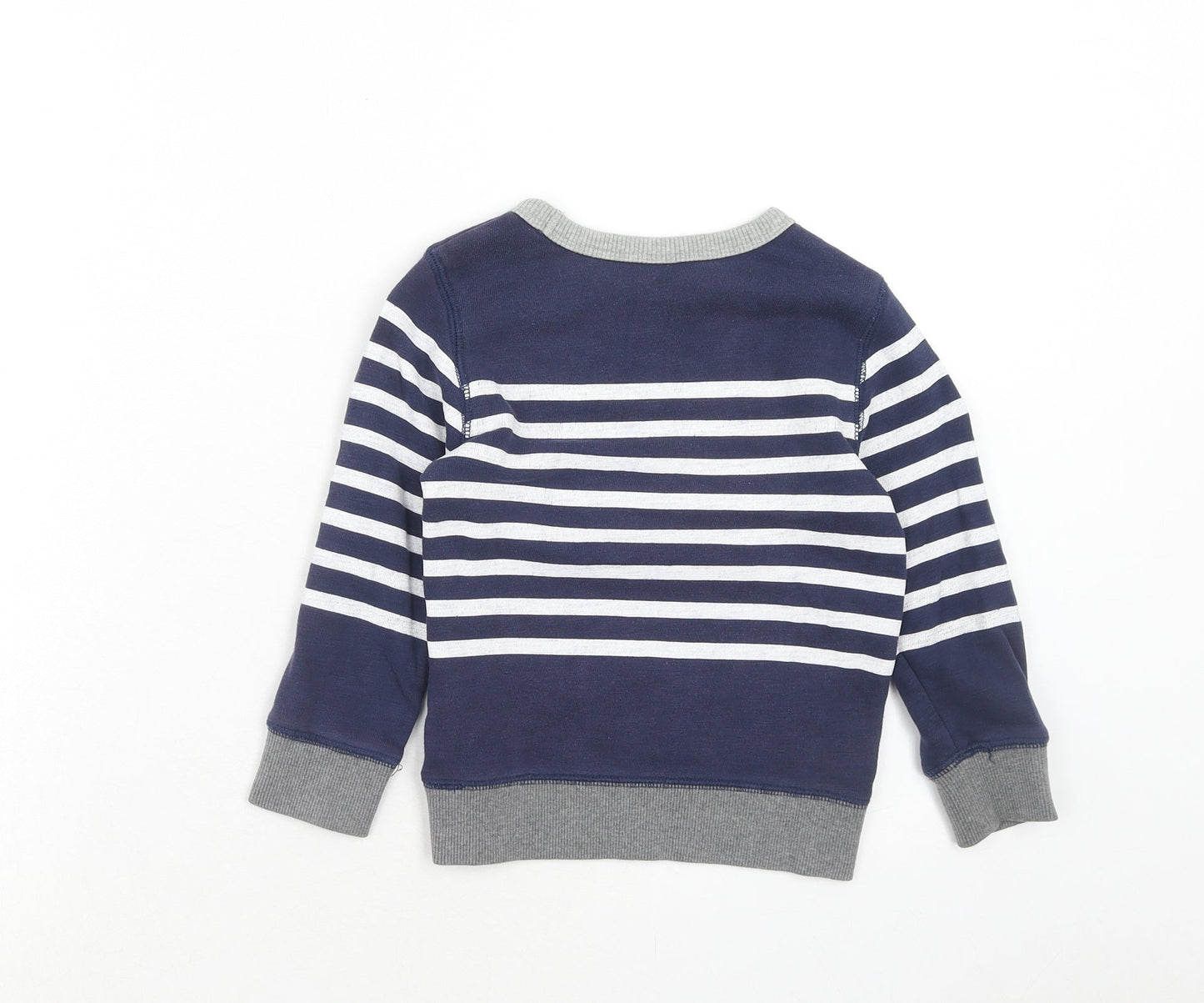 Gap Boys Blue Striped Cotton Pullover Sweatshirt Size 3XL Pullover - Sea Divers