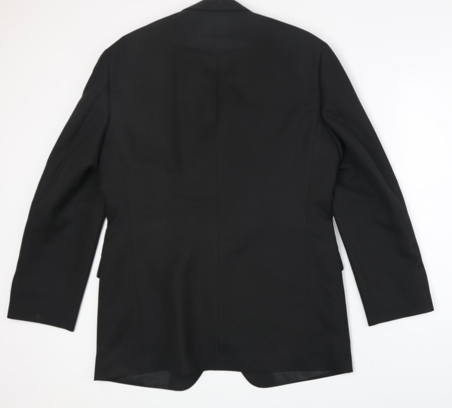 marks Mens Black Polyester Jacket Suit Jacket Size 40 Regular