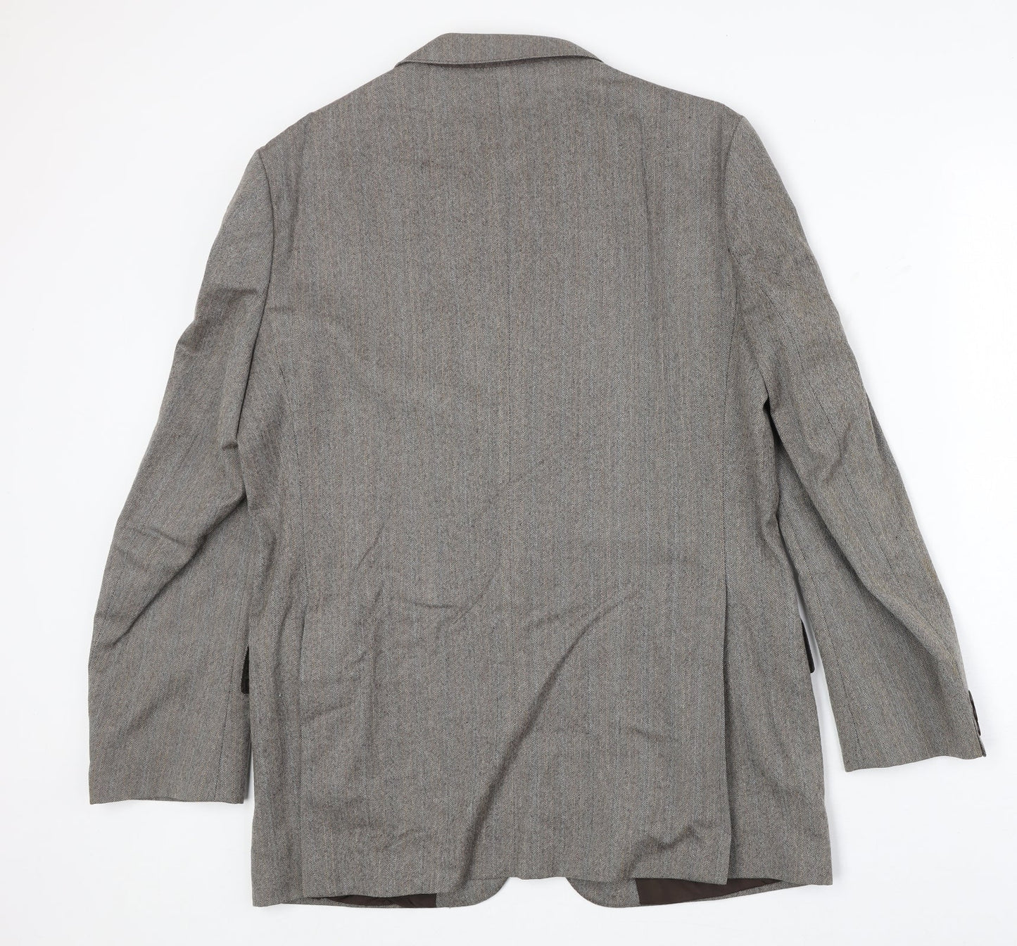 Glennmore Mens Grey Wool Jacket Suit Jacket Size 40 Regular