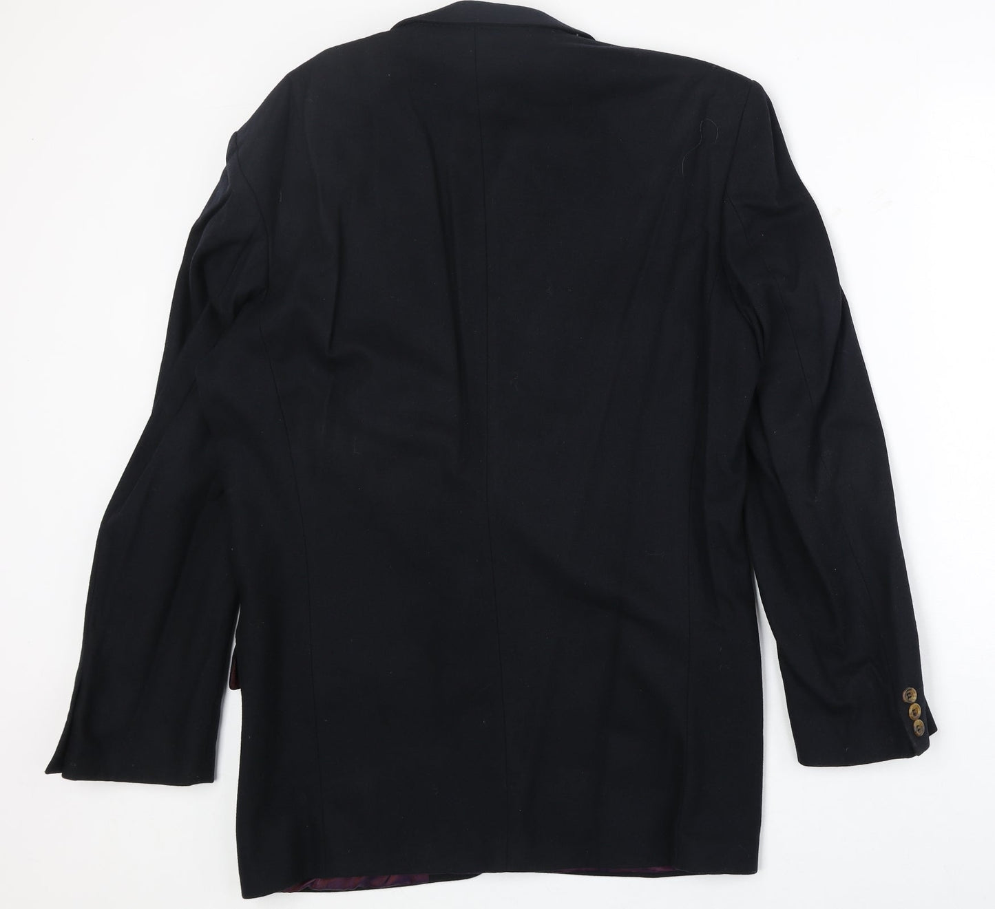Marks and Spencer Mens Black Wool Jacket Suit Jacket Size 38 Regular