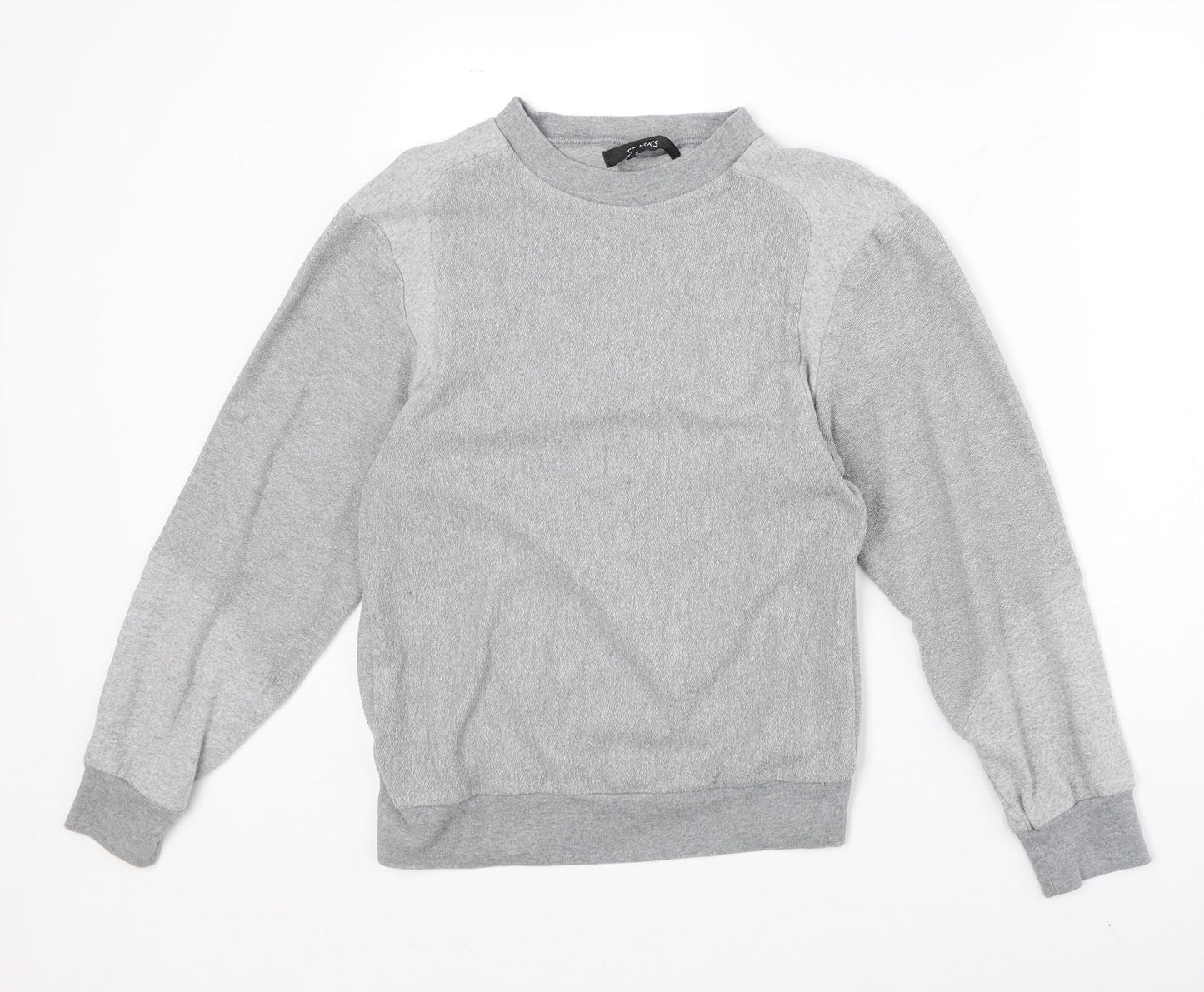 Sparks Womens Grey Polyester Pullover Sweatshirt Size XS Pullover