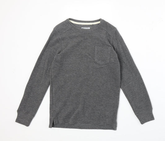 NEXT Boys Grey Cotton Pullover Sweatshirt Size 9 Years Pullover