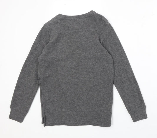 NEXT Boys Grey Cotton Pullover Sweatshirt Size 9 Years Pullover