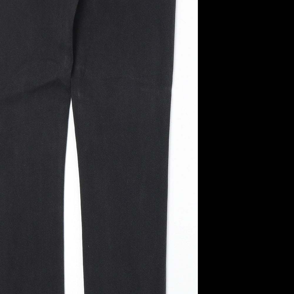 BAF Womens Black Cotton Straight Jeans Size 34 in Regular Zip