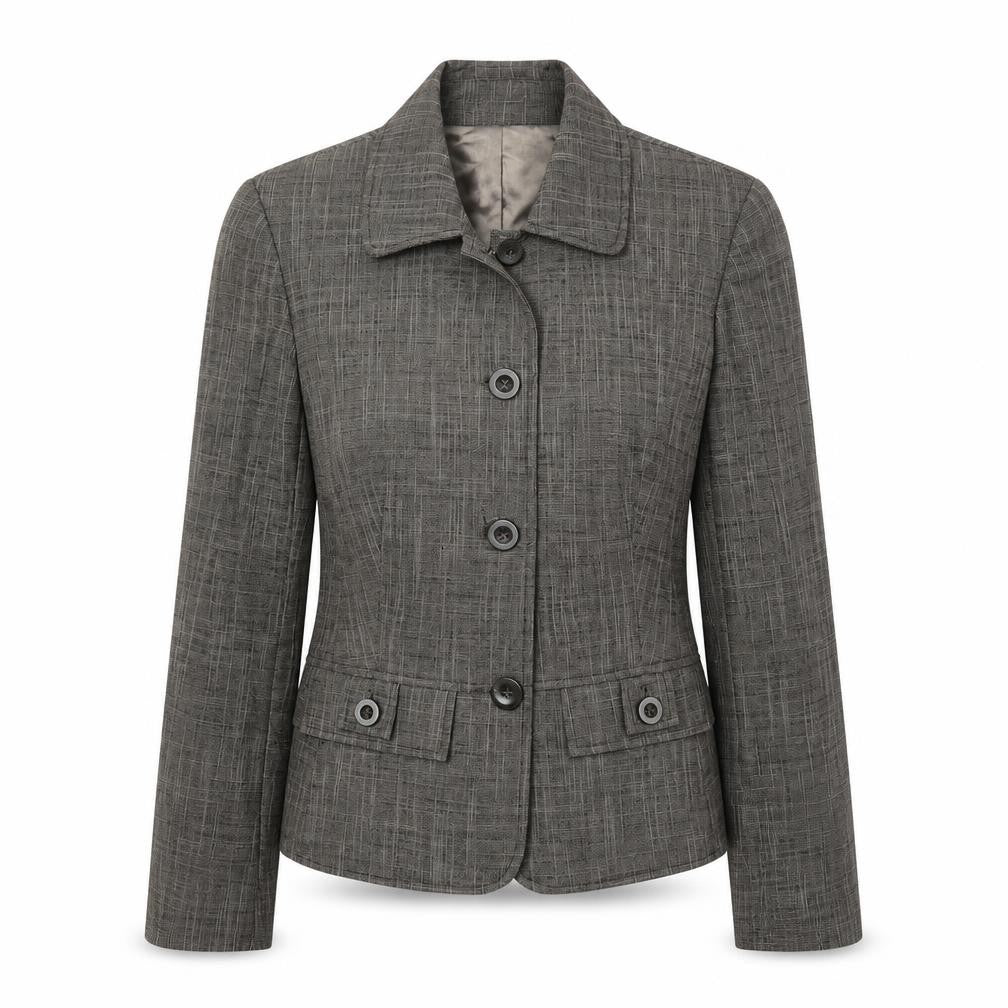 Next Womens Grey Jacket Blazer Size 12 Button