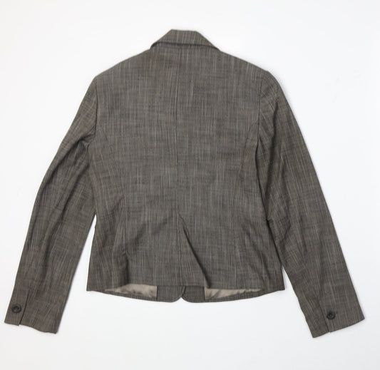 NEXT Womens Grey Jacket Blazer Size 12 Button