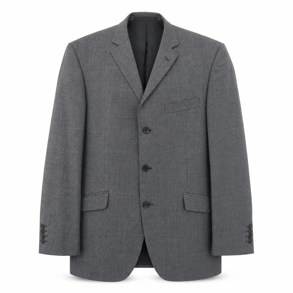Marks and Spencer Mens Grey Polyester Jacket Blazer Size 42 Regular