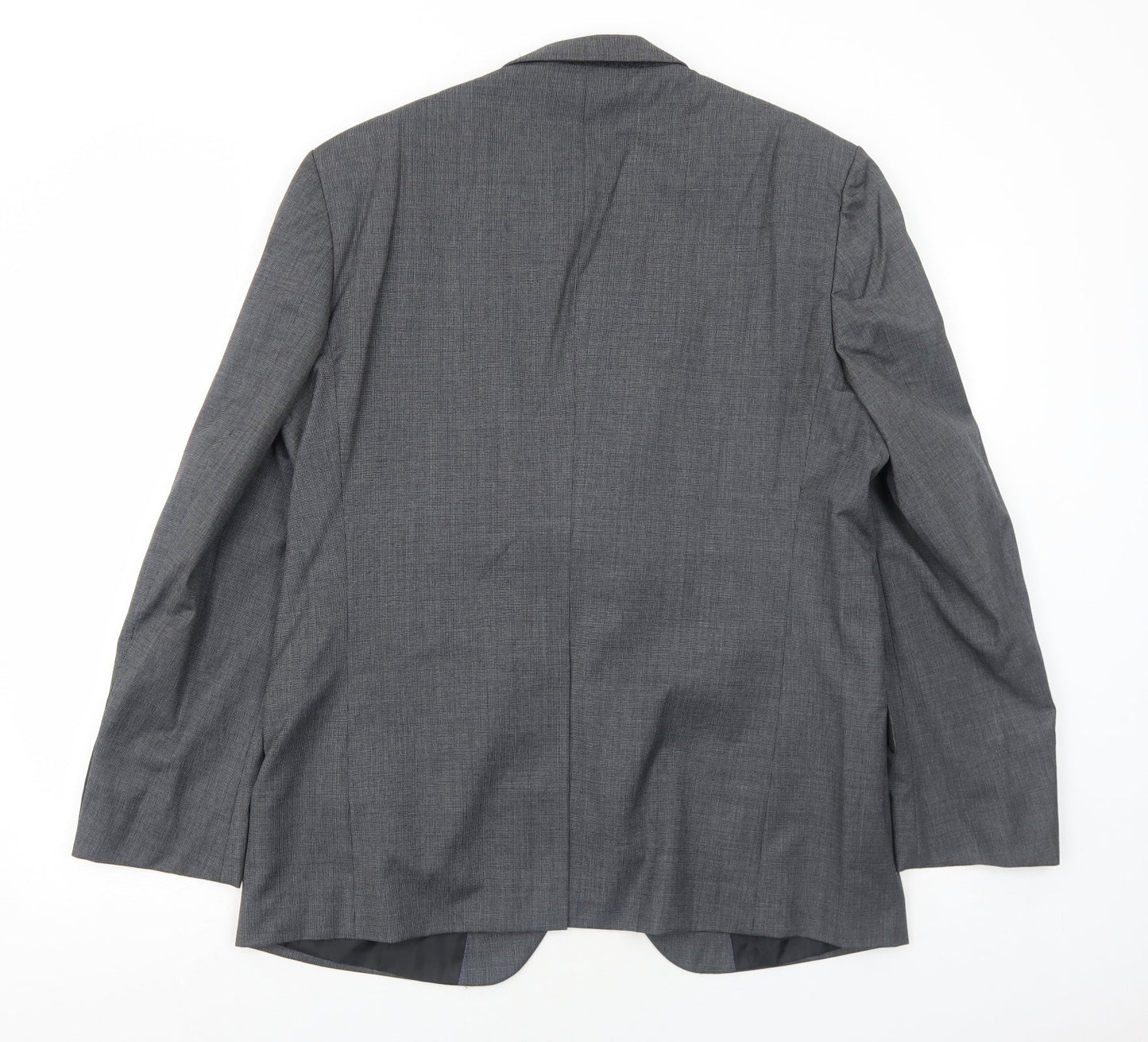 Marks and Spencer Mens Grey Polyester Jacket Blazer Size 42 Regular