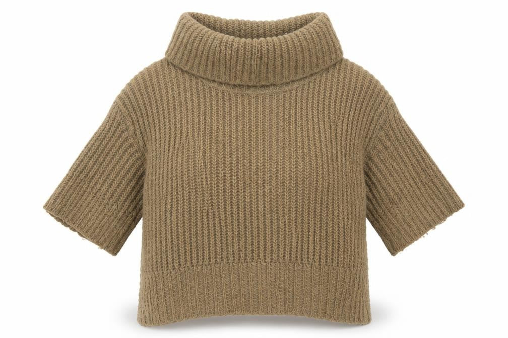 Marks and Spencer Womens Brown Roll Neck Acrylic Pullover Jumper Size 12