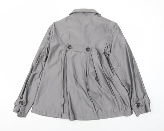 Marks and Spencer Womens Grey Jacket Size 12 Button