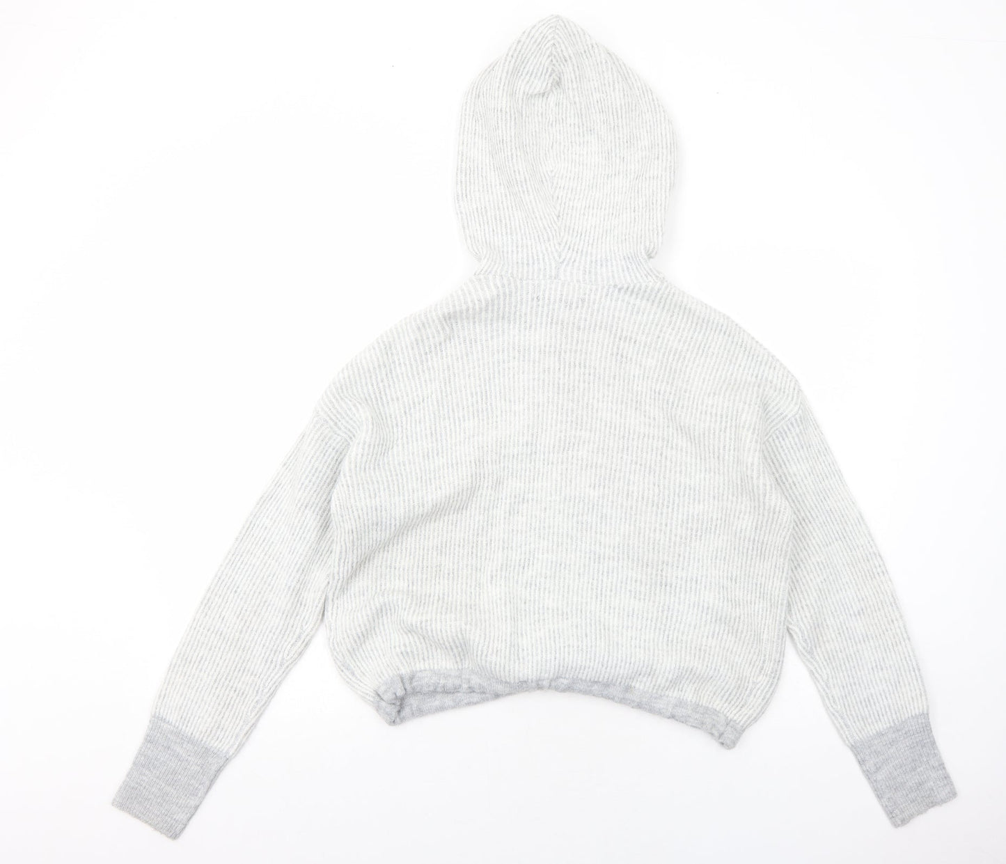 Primark Womens Grey Acrylic Pullover Hoodie Size XS Pullover