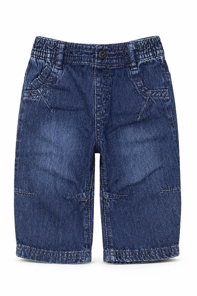 NEXT Boys Black Cotton Cropped Trousers Size 3-6 Months Pullover