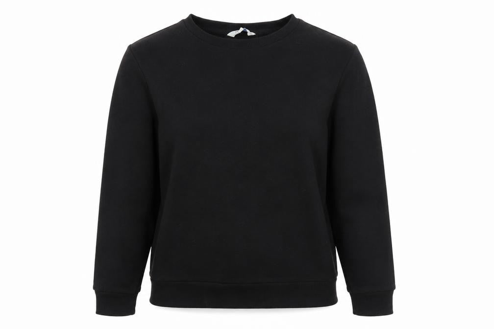 Peacocks Womens Black Polyester Pullover Sweatshirt Size 8 Pullover