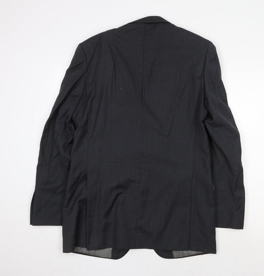 Marks and Spencer Mens Grey Wool Jacket Suit Jacket Size 40 Regular