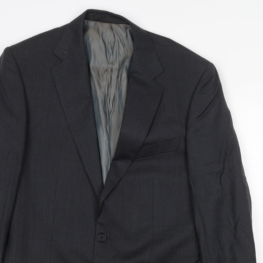 Marks and Spencer Mens Grey Wool Jacket Suit Jacket Size 40 Regular