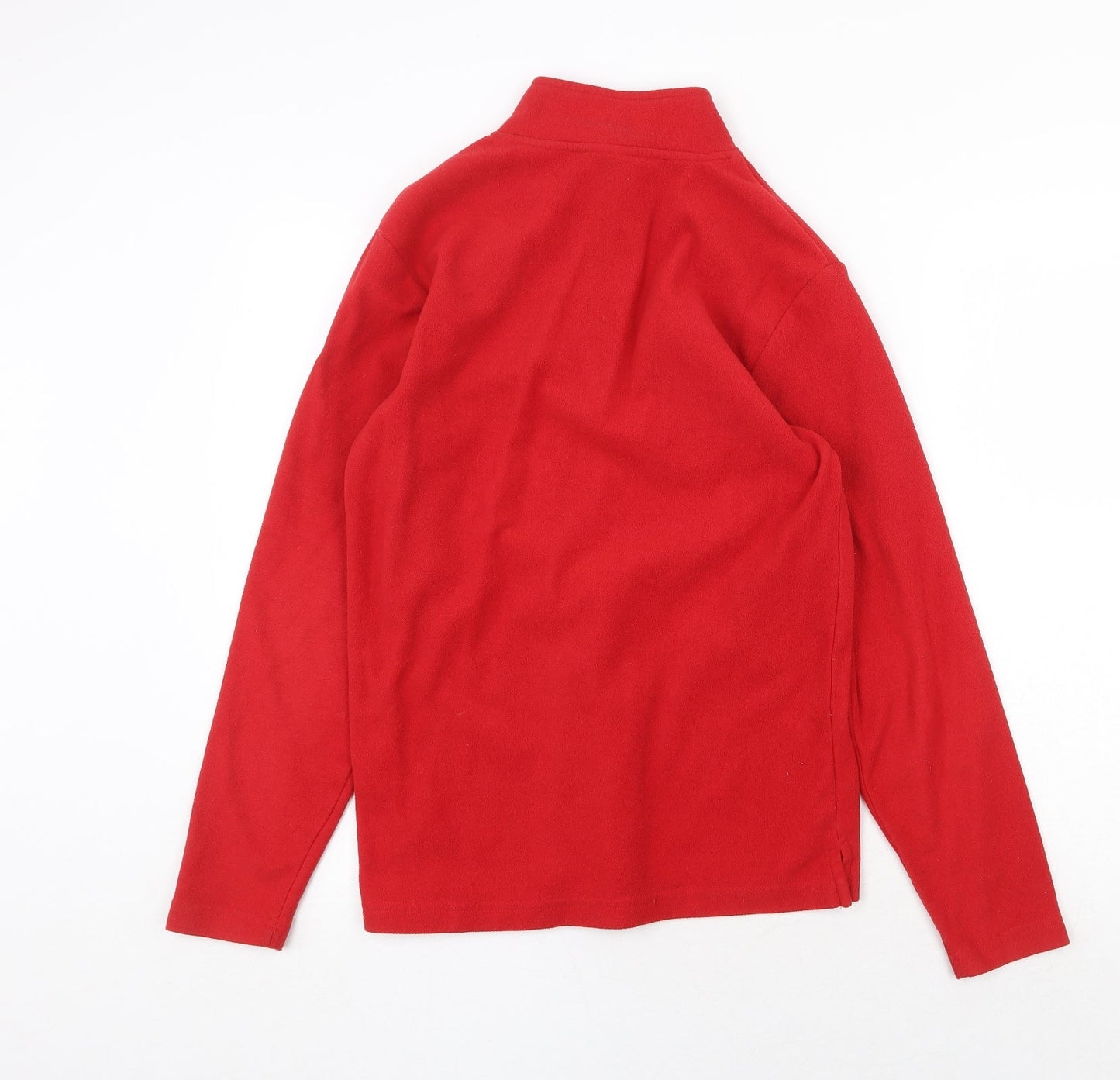 Bishop Womens Red Polyester Pullover Sweatshirt Size S Zip
