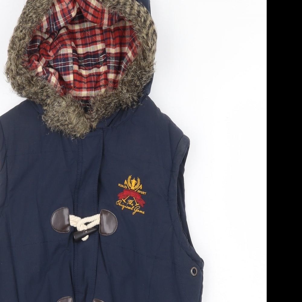 USPA Womens Blue Gilet Jacket Size M Zip