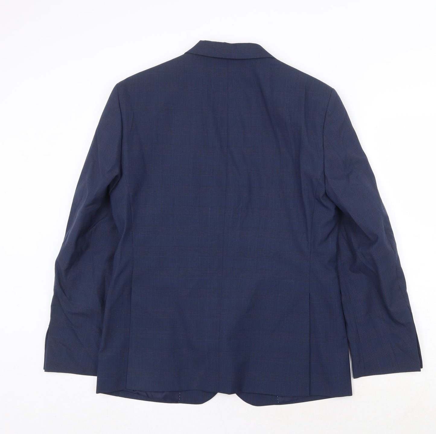 Marks and Spencer Mens Blue Polyester Jacket Suit Jacket Size 38 Regular