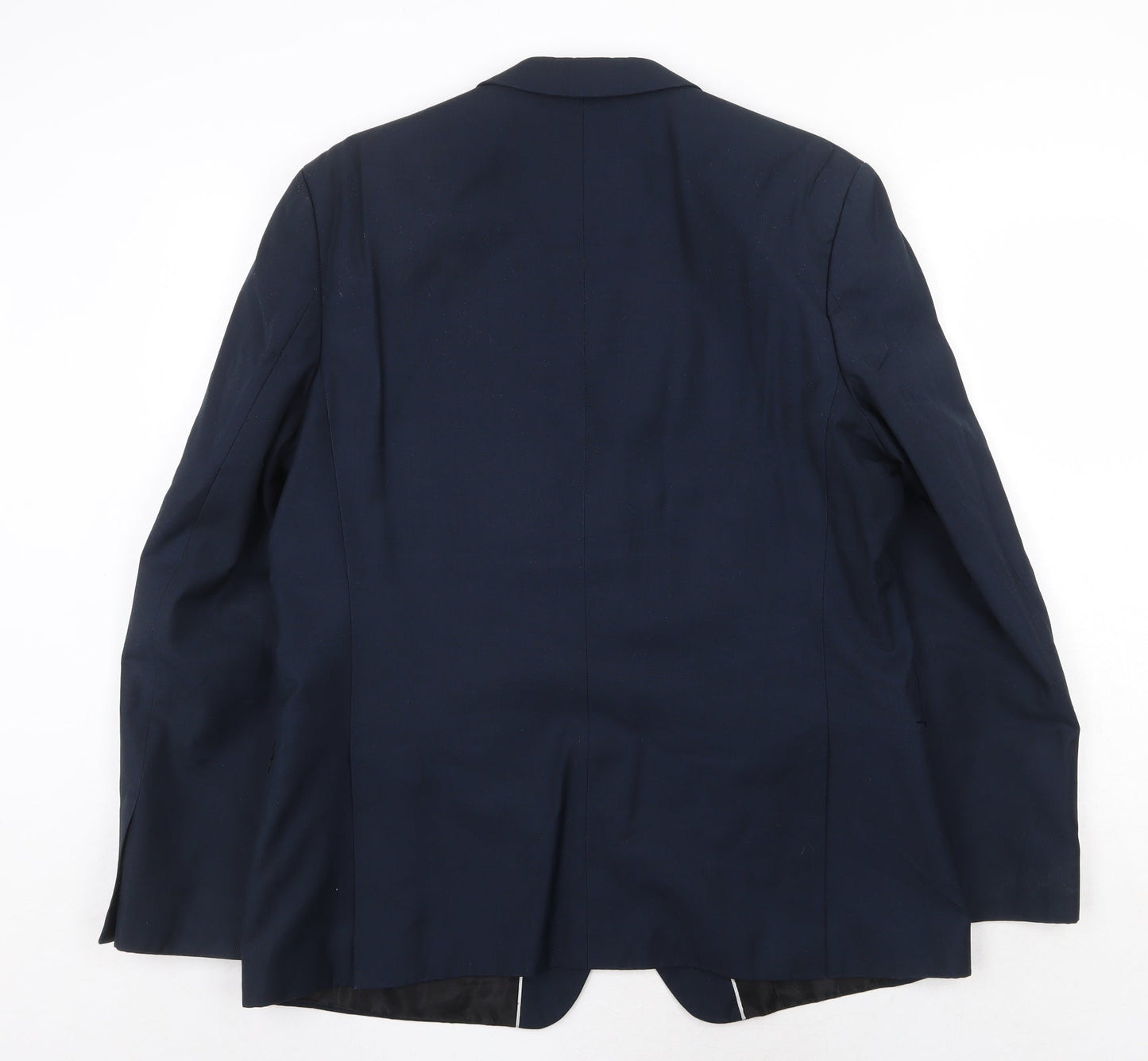 Red Herring Mens Blue Polyester Jacket Suit Jacket Size 44 Regular