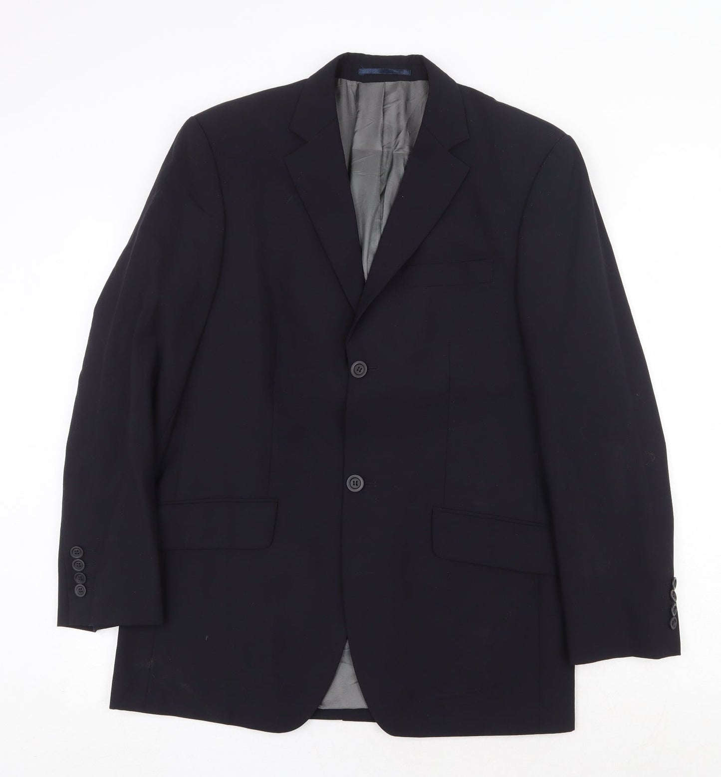 Tom English Mens Blue Wool Jacket Suit Jacket Size 38 Regular