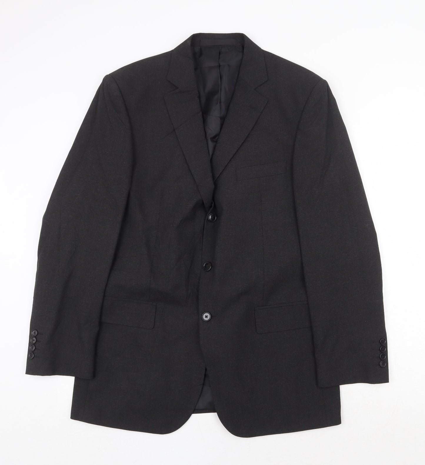 Marks and Spencer Mens Grey Polyester Jacket Suit Jacket Size 40 Regular
