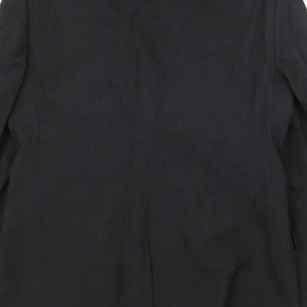 Marks and Spencer Mens Grey Polyester Jacket Suit Jacket Size 40 Regular