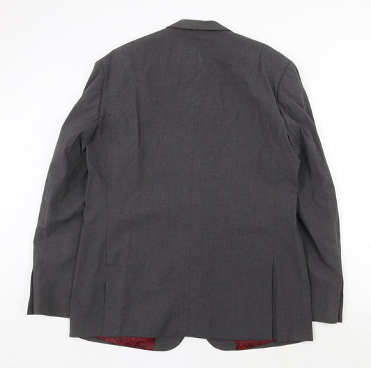 Skopes Mens Grey Wool Jacket Suit Jacket Size 44 Regular