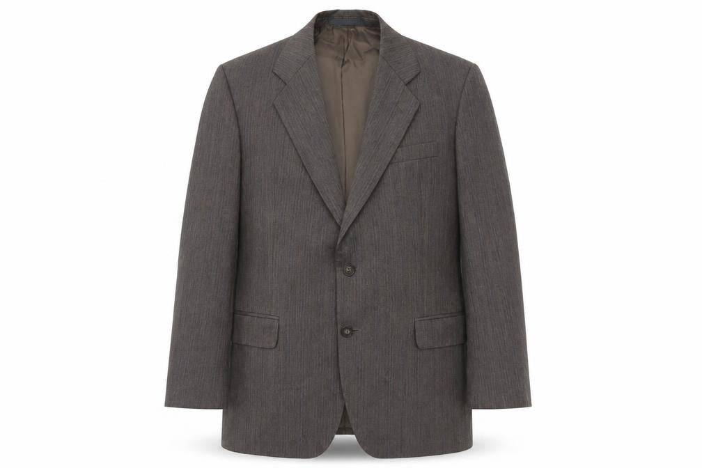 Marks and Spencer Mens Grey Striped Polyester Jacket Suit Jacket Size M Regular