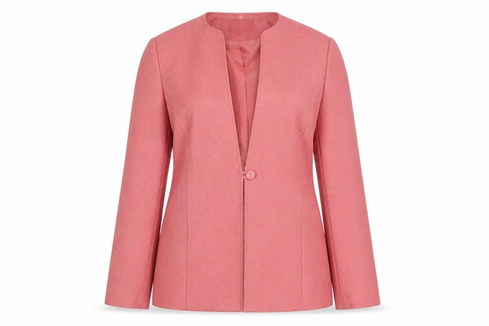 Autonomy Womens Pink Jacket Blazer Size 10 Button