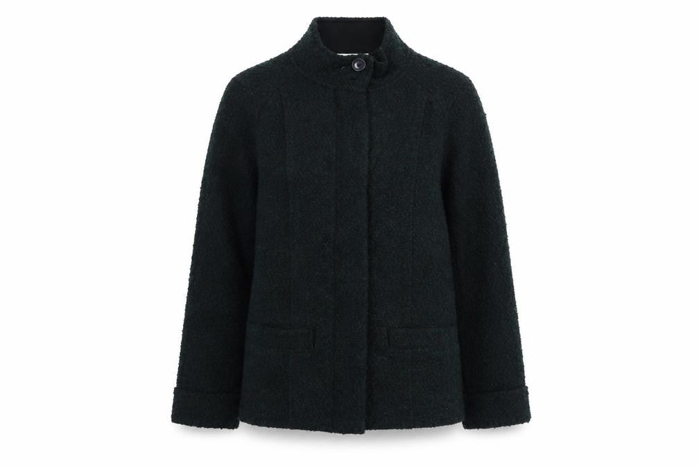 Marks & Spencer Womens Green Jacket Size 12 Zip
