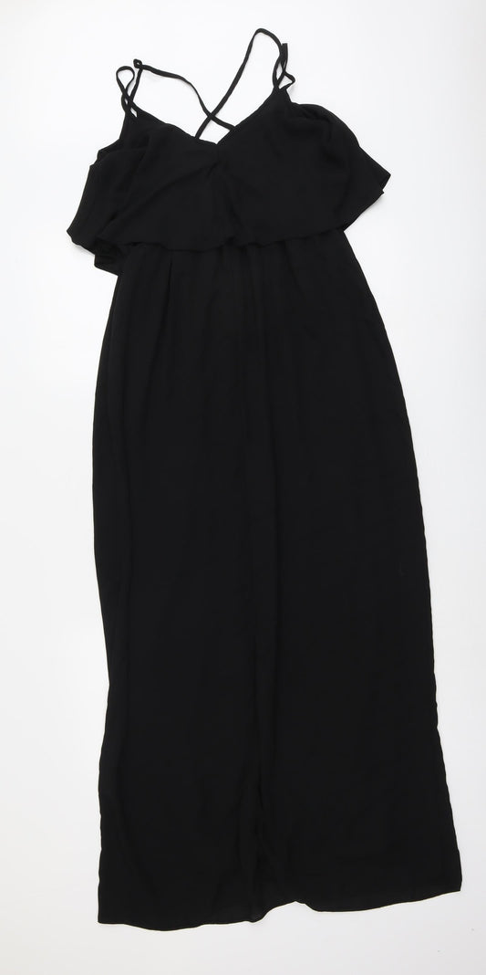 Carmel Clothing Womens Black Polyester Trapeze & Swing Size 10 V-Neck Pullover