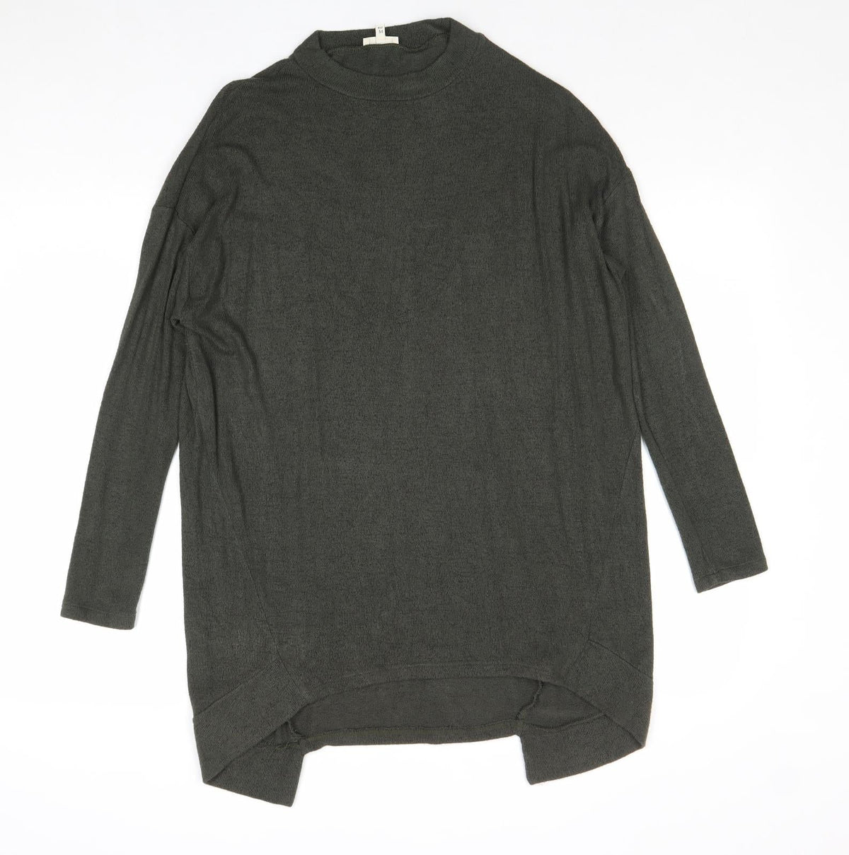 River Island Womens Green Round Neck Viscose Pullover Jumper Size 8