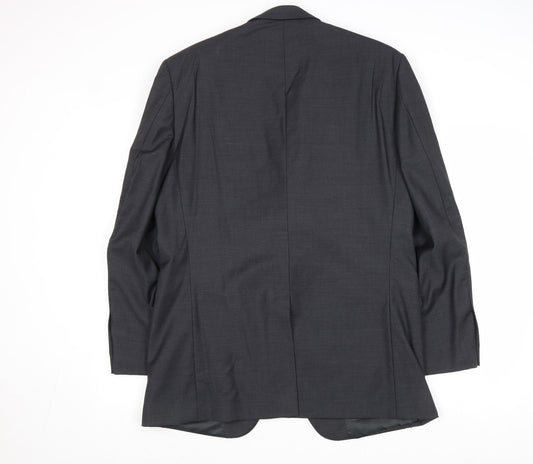 Butler & Webb Mens Grey Wool Jacket Suit Jacket Size 42 Regular