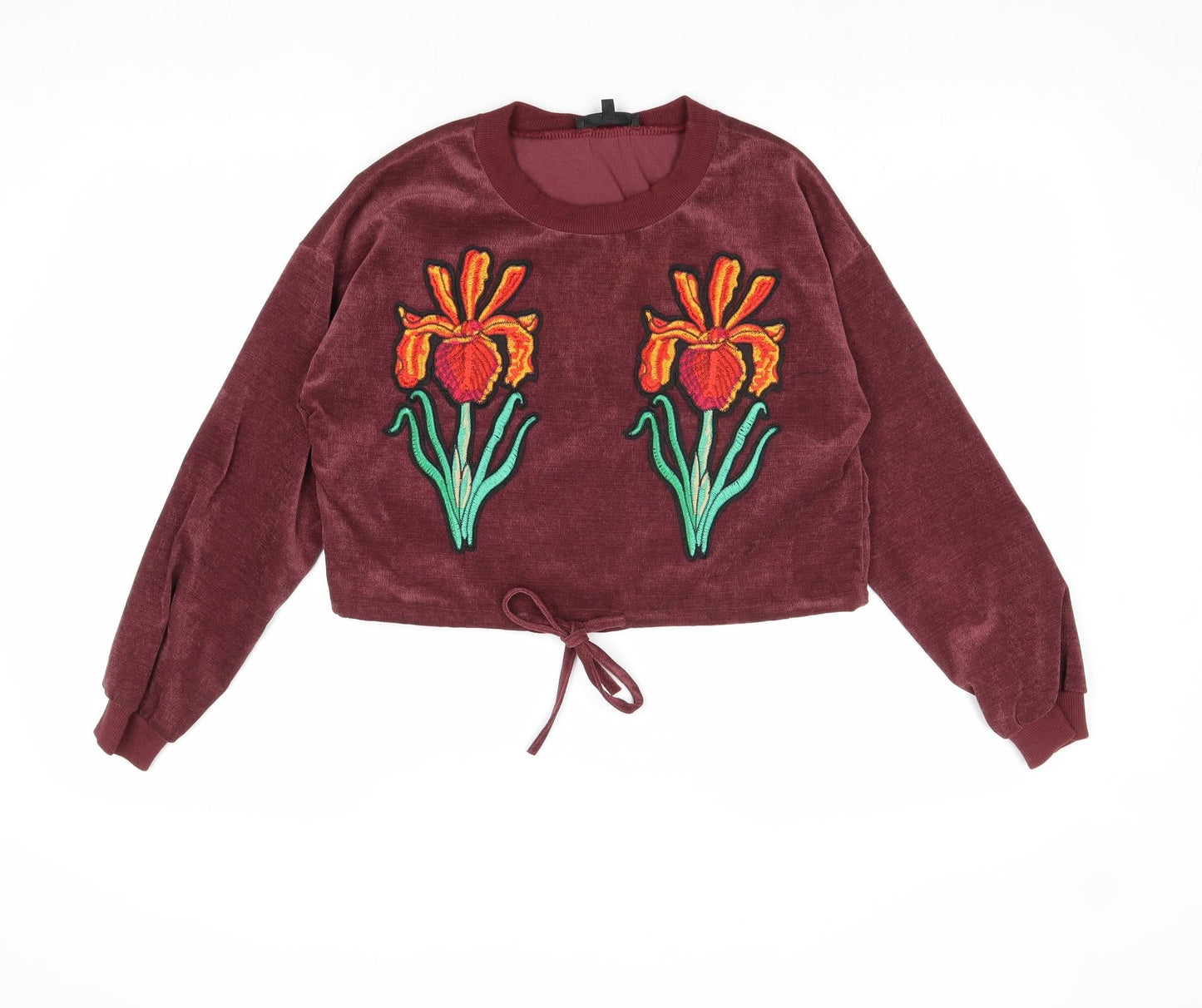 Love & Other Things Womens Red Polyester Pullover Sweatshirt Size XS Pullover