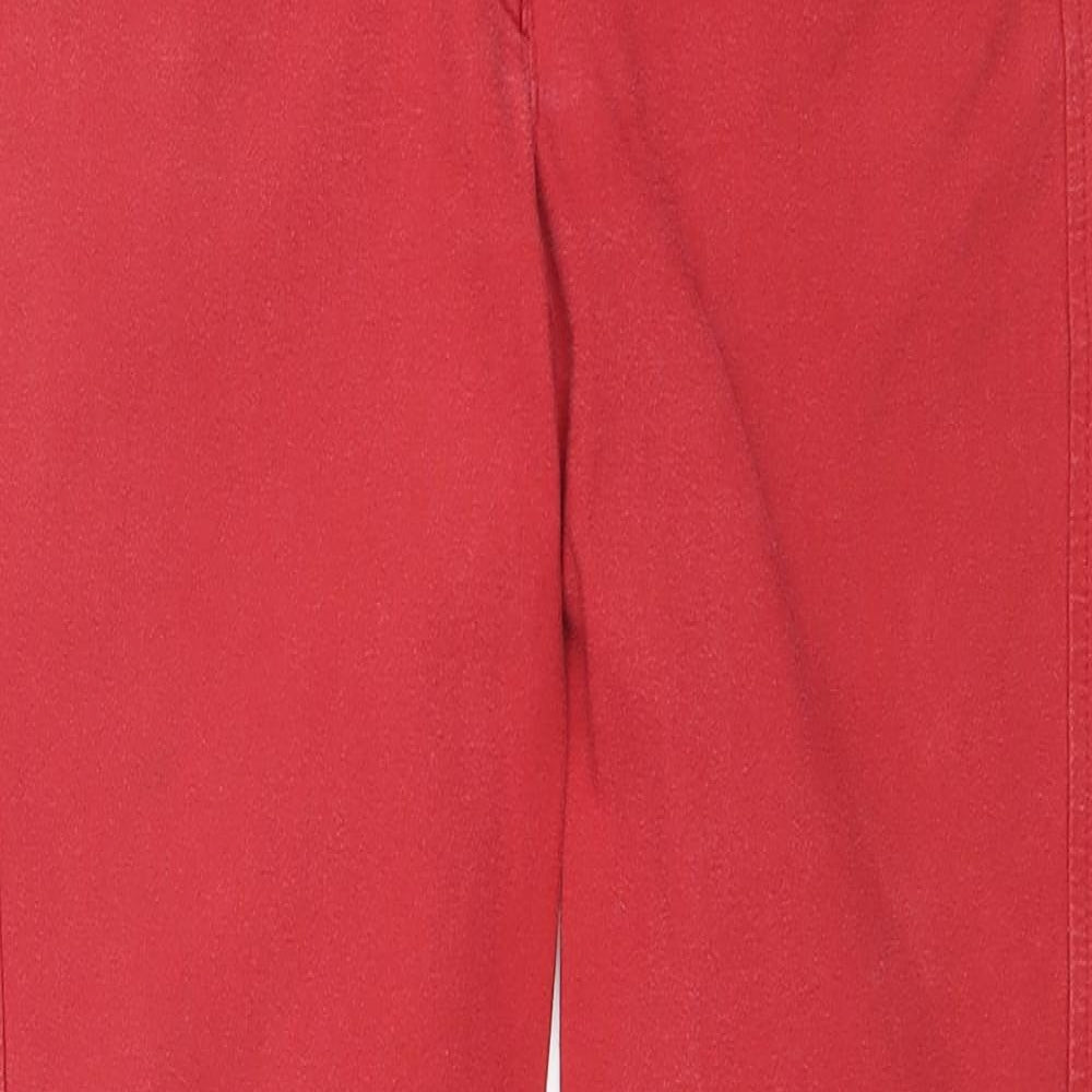 John Whitaker Womens Red Cotton Skinny Jeans Size 28 in Regular Zip