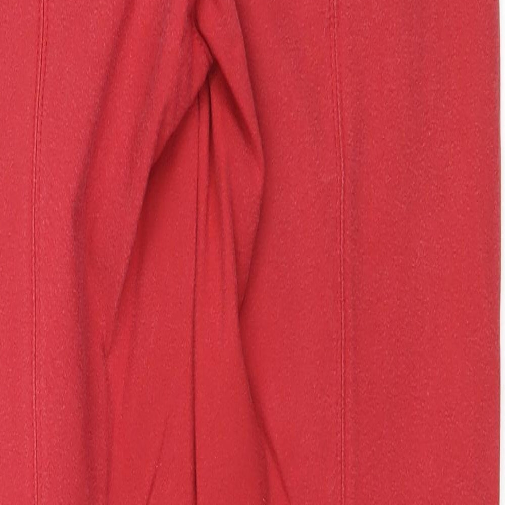 John Whitaker Womens Red Cotton Skinny Jeans Size 28 in Regular Zip