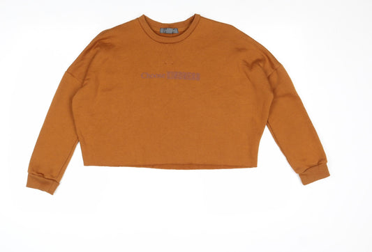 Primark Womens Brown Polyester Pullover Sweatshirt Size 2XS Pullover - Choose Kindness