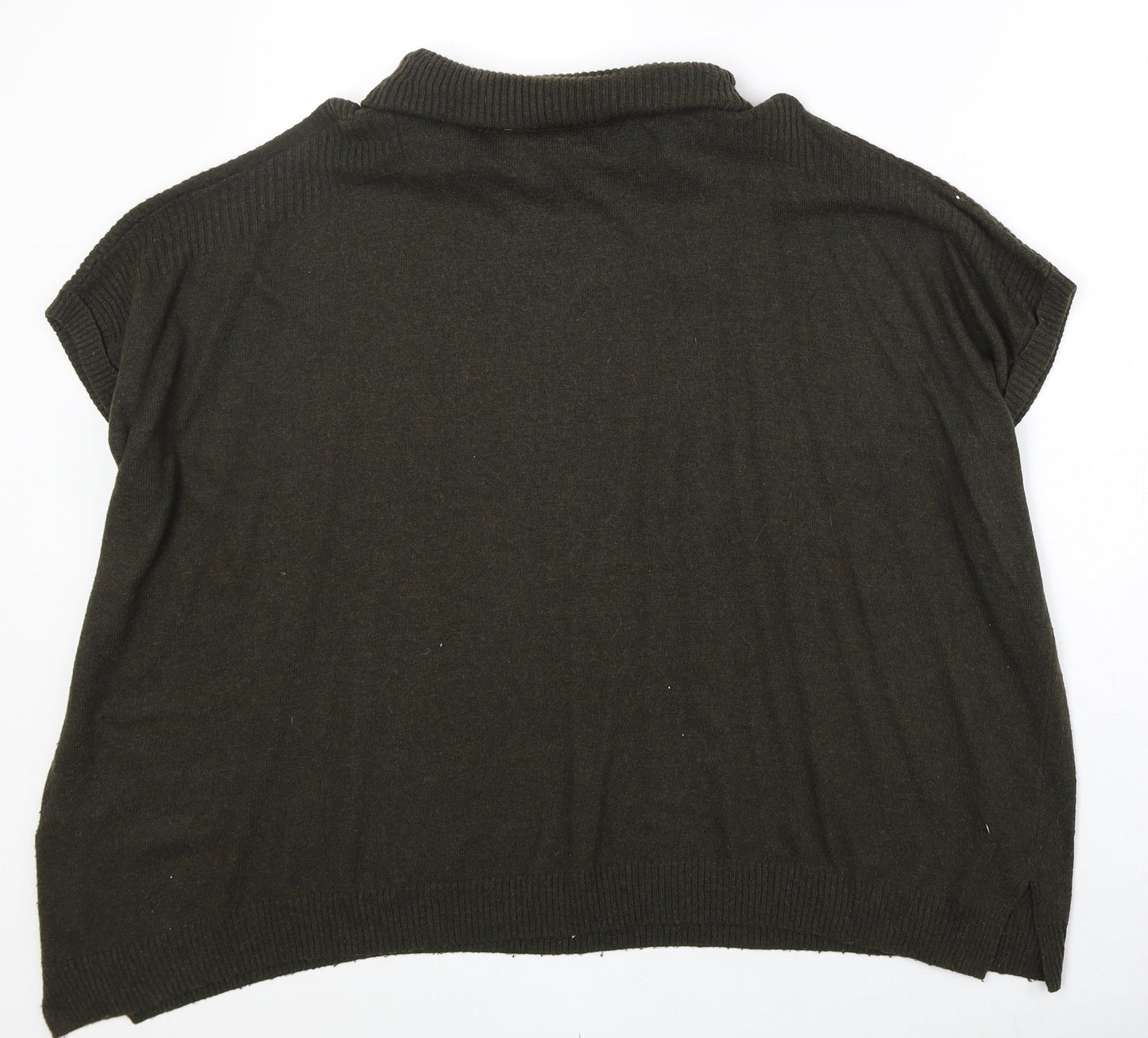 New Look Womens Grey Roll Neck Viscose Pullover Jumper Size M