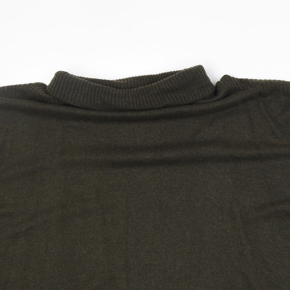 New Look Womens Grey Roll Neck Viscose Pullover Jumper Size M