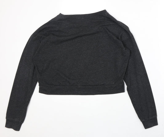 Divided by H&M Womens Grey Cotton Pullover Sweatshirt Size M Pullover