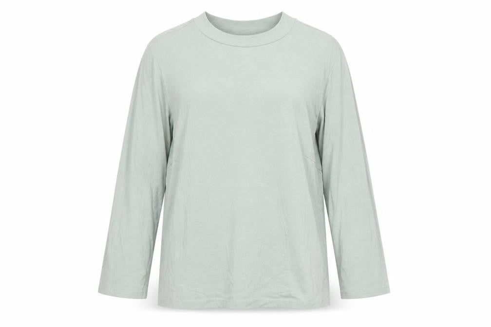 Monki Womens Green Polyester Basic T-Shirt Size M Round Neck
