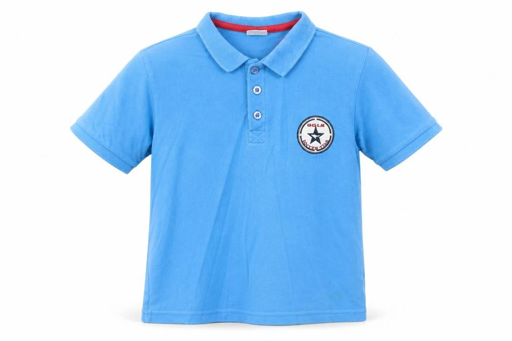 Gola Boys Blue Cotton Basic Polo Size 4-5 Years Collared Button