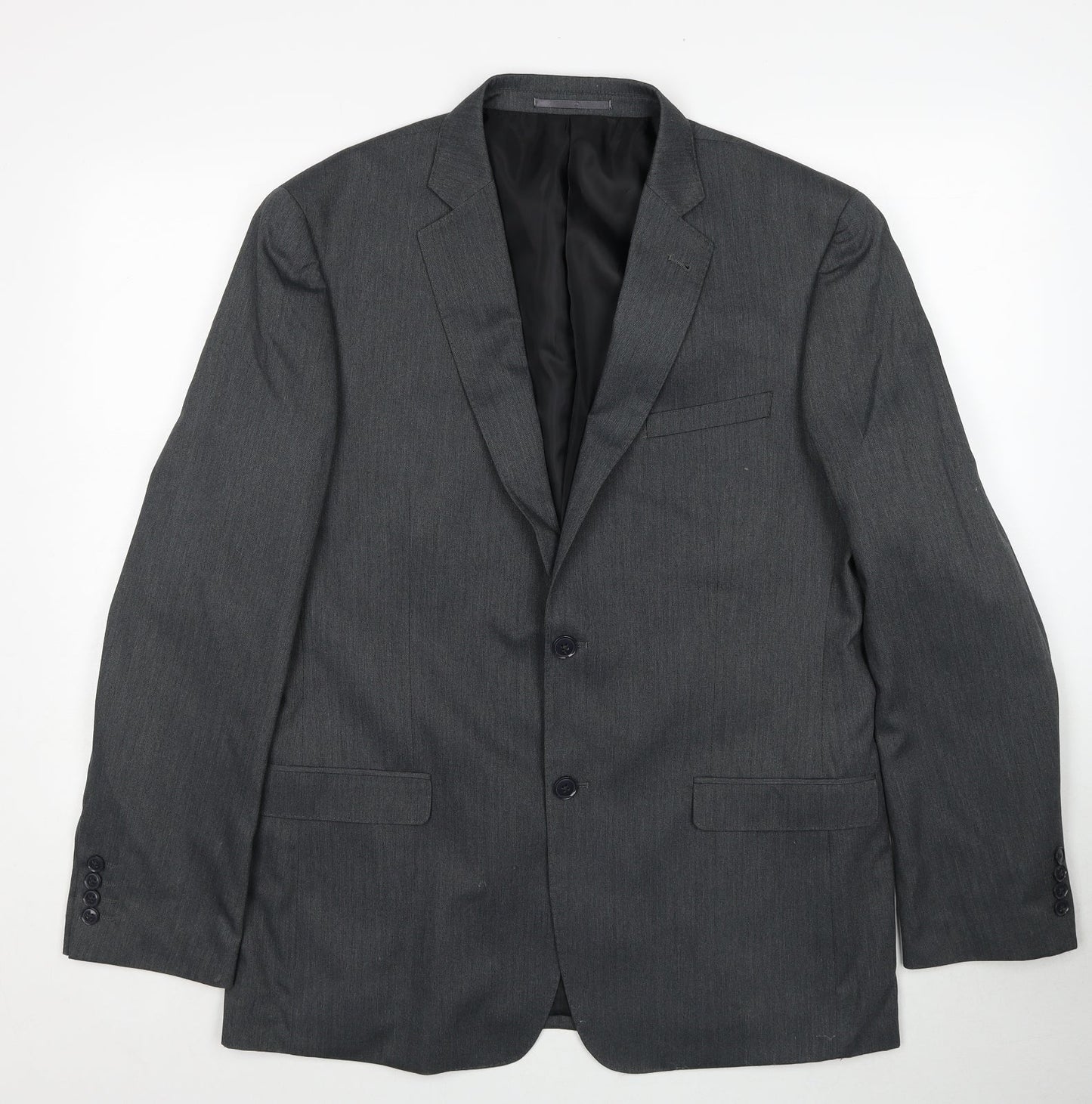 Charlton Grey Mens Grey Polyester Jacket Suit Jacket Size 42 Regular