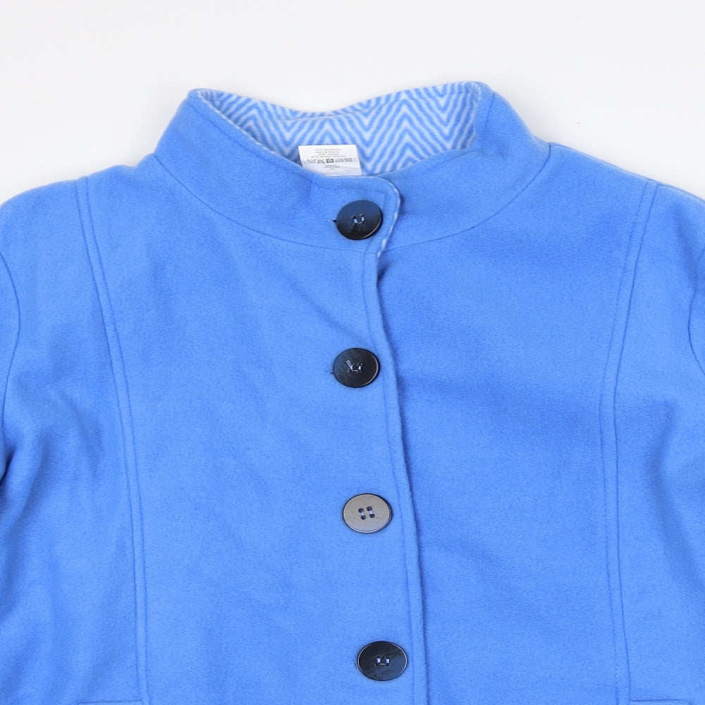 Anne de Lancey Womens Blue Jacket Size L Button