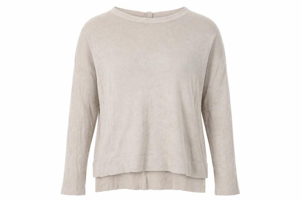Marks and Spencer Womens Beige Round Neck Acrylic Pullover Jumper Size 8