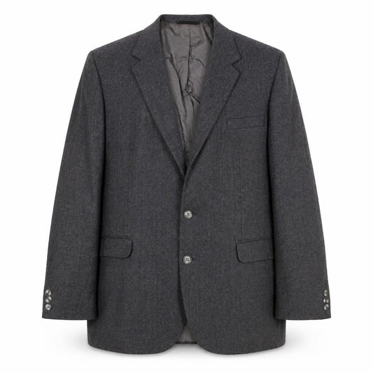 Mens 42 Chest Regular Dunn & Co Grey Two-Button