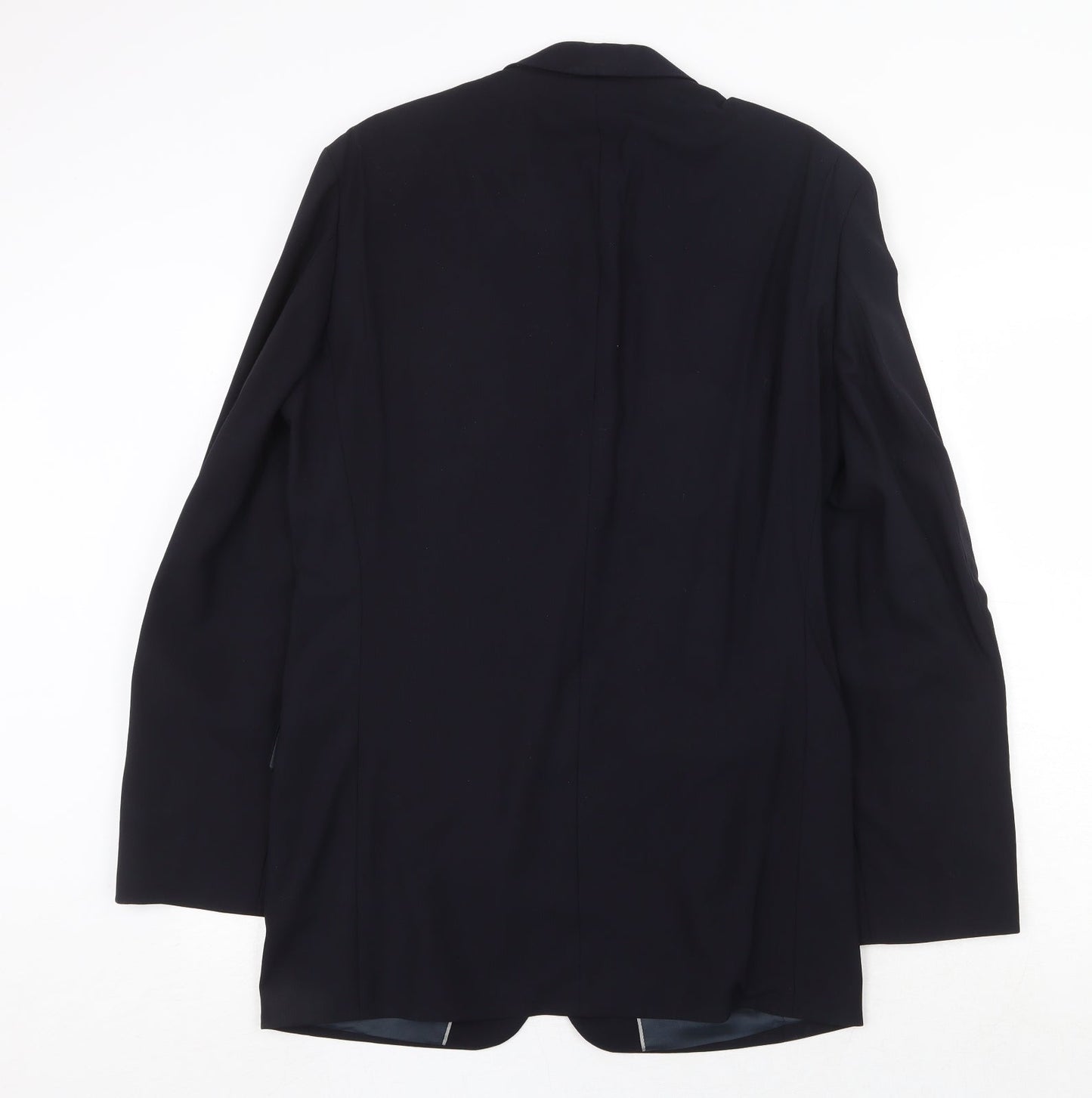Blazer Mens Blue Wool Jacket Suit Jacket Size 38 Regular
