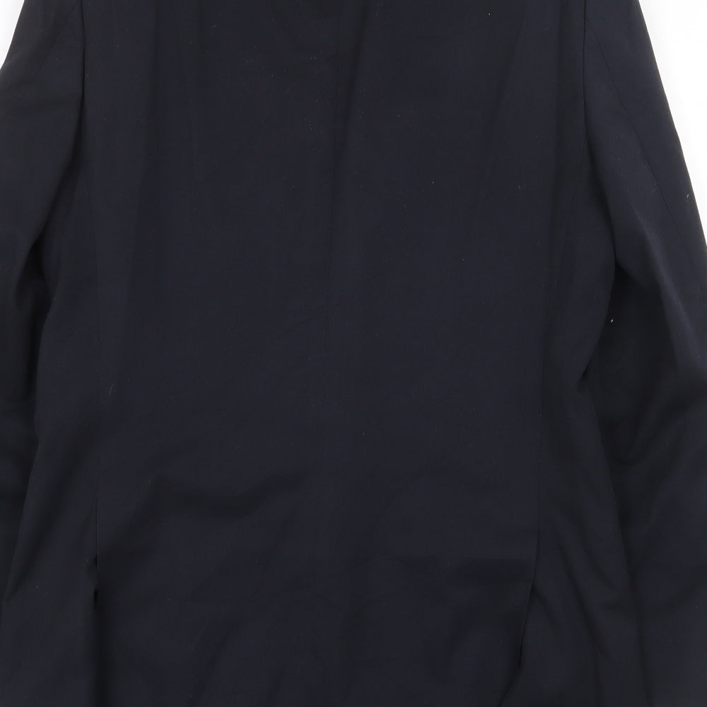 Marks and Spencer Mens Blue Polyester Jacket Suit Jacket Size 38 Regular
