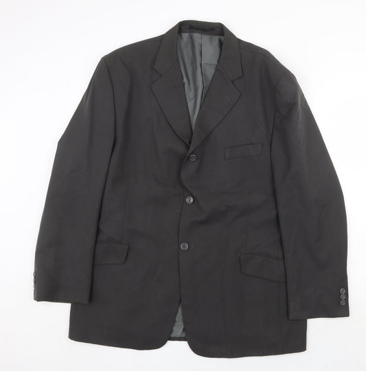 Wilson Mens Grey Polyester Jacket Suit Jacket Size 44 Regular